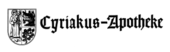Logo Cyriakus-Apotheke oHG Richard Moesgen & Sandra Sauter